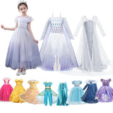 Girl Elsa Anna Dress Up Children Belle Snow White Jasmine Sofia-TB00859-Veeddydropshipping